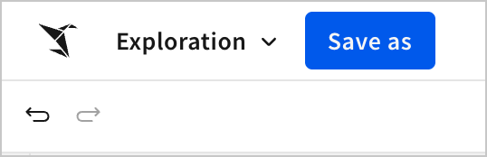 The workbook header shows the Save as options for the workbook