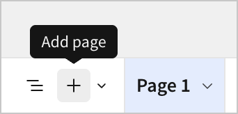 A user hovers over the add page option in the workbook footer
